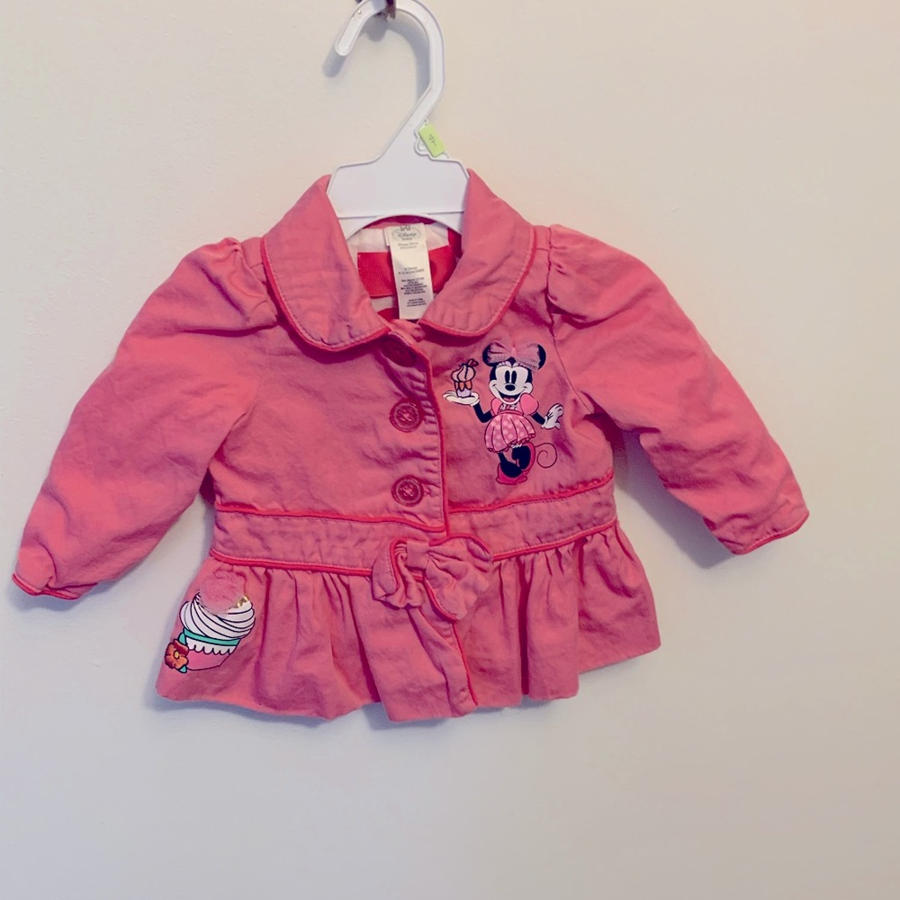 Minnie Mouse button up jacket 6 - 12 months.